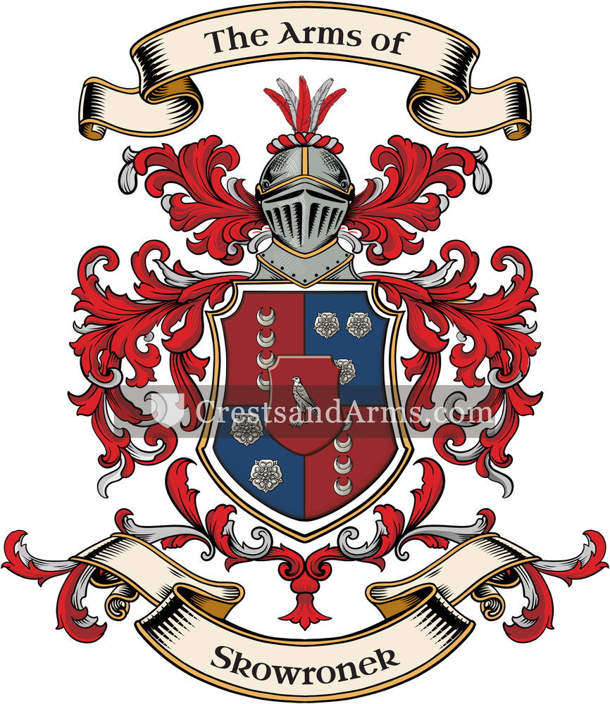 The Skowronek coat of arms, drawn from the recorded blazon