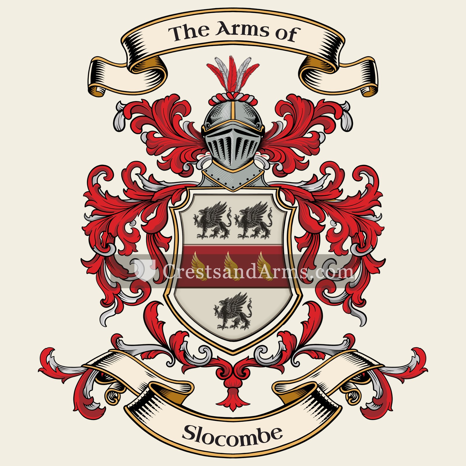 The Slocombe coat of arms