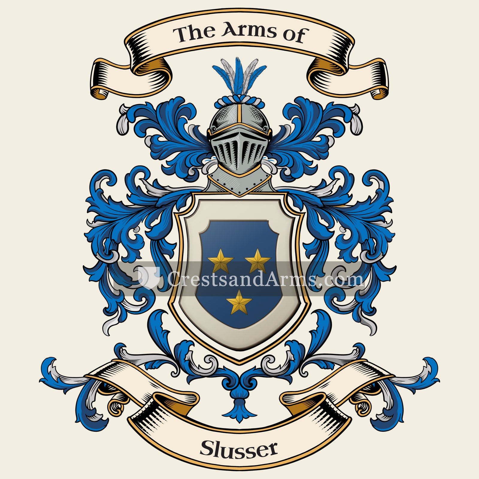The Slusser coat of arms