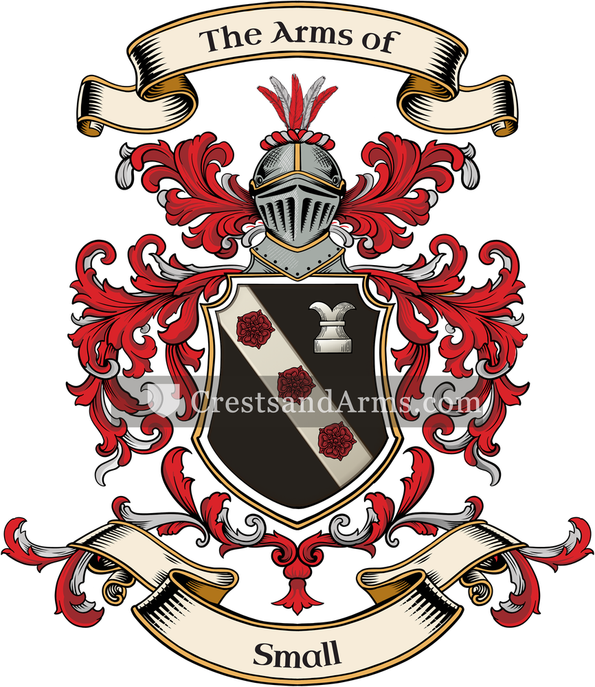 The Small coat of arms, drawn from the recorded blazon