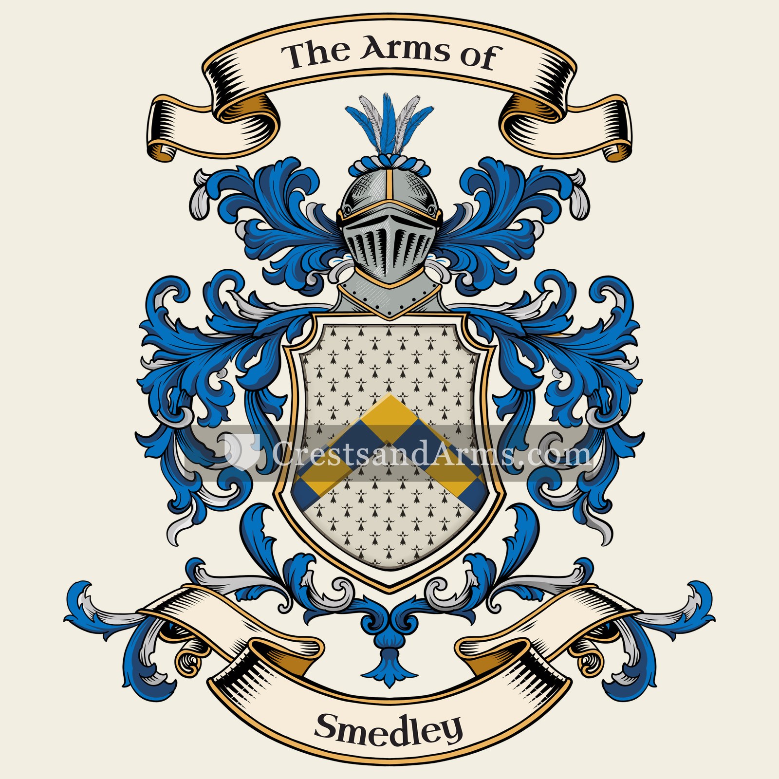 The Smedley coat of arms