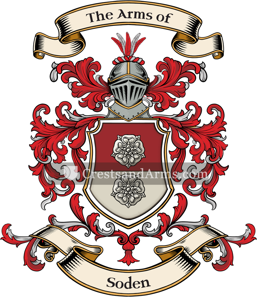 The Soden coat of arms, drawn from the recorded blazon