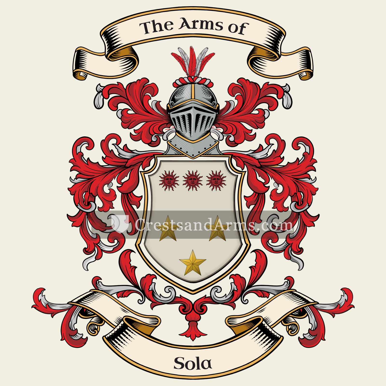 The Sola coat of arms