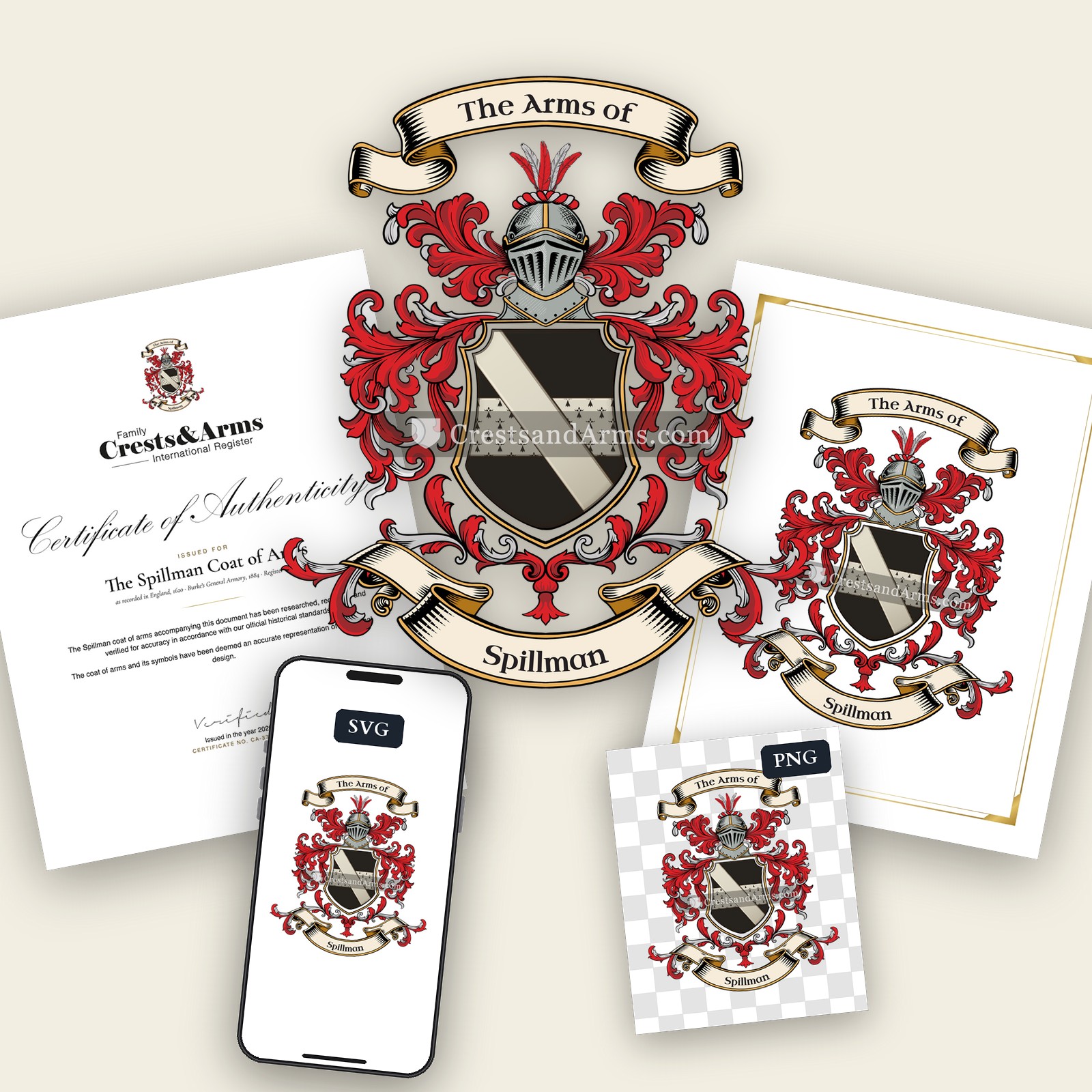 The Spillman coat of arms