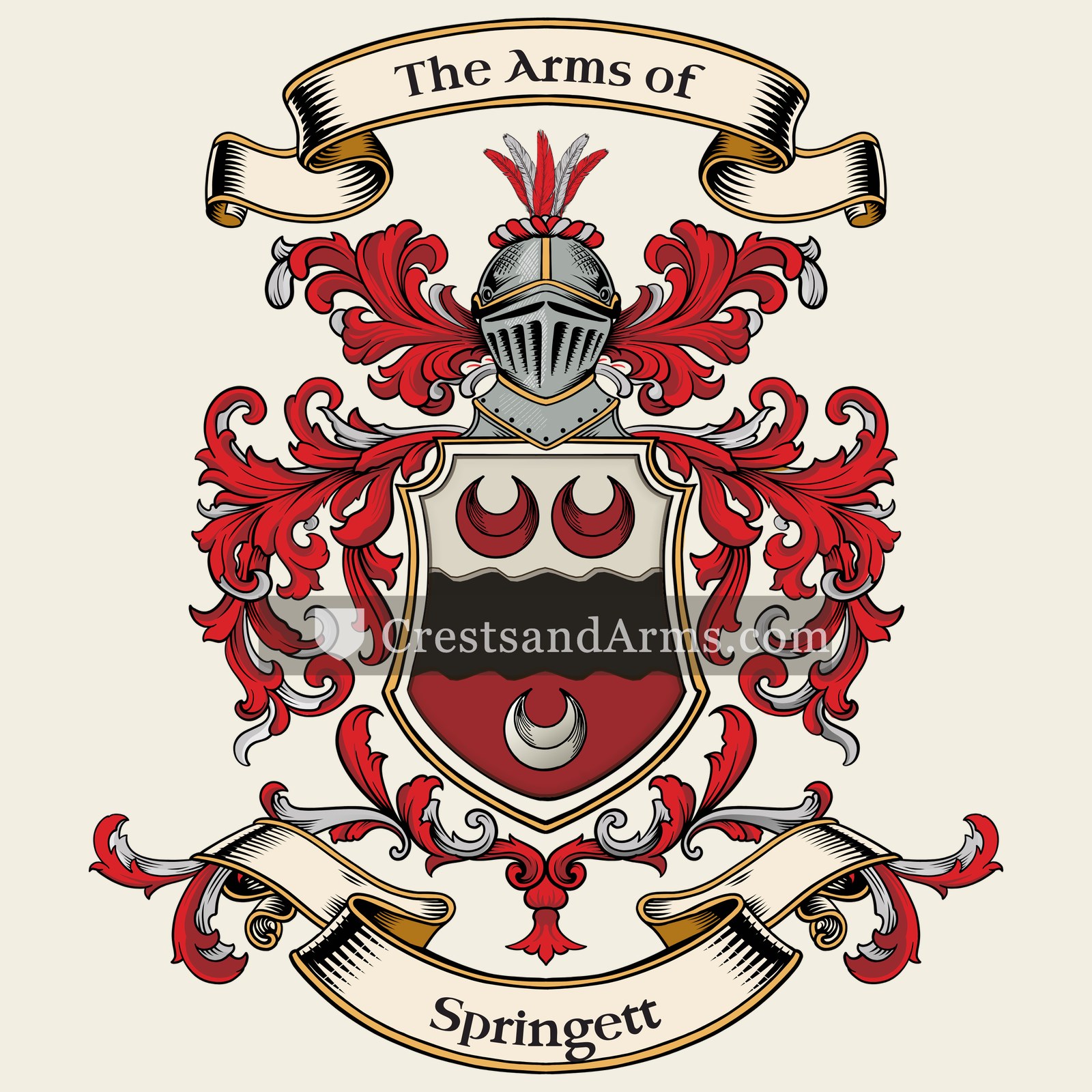 The Springett coat of arms