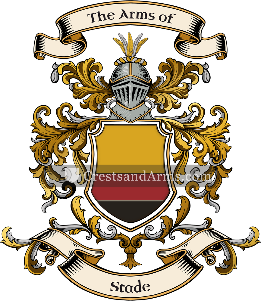 The Stade coat of arms, drawn from the recorded blazon