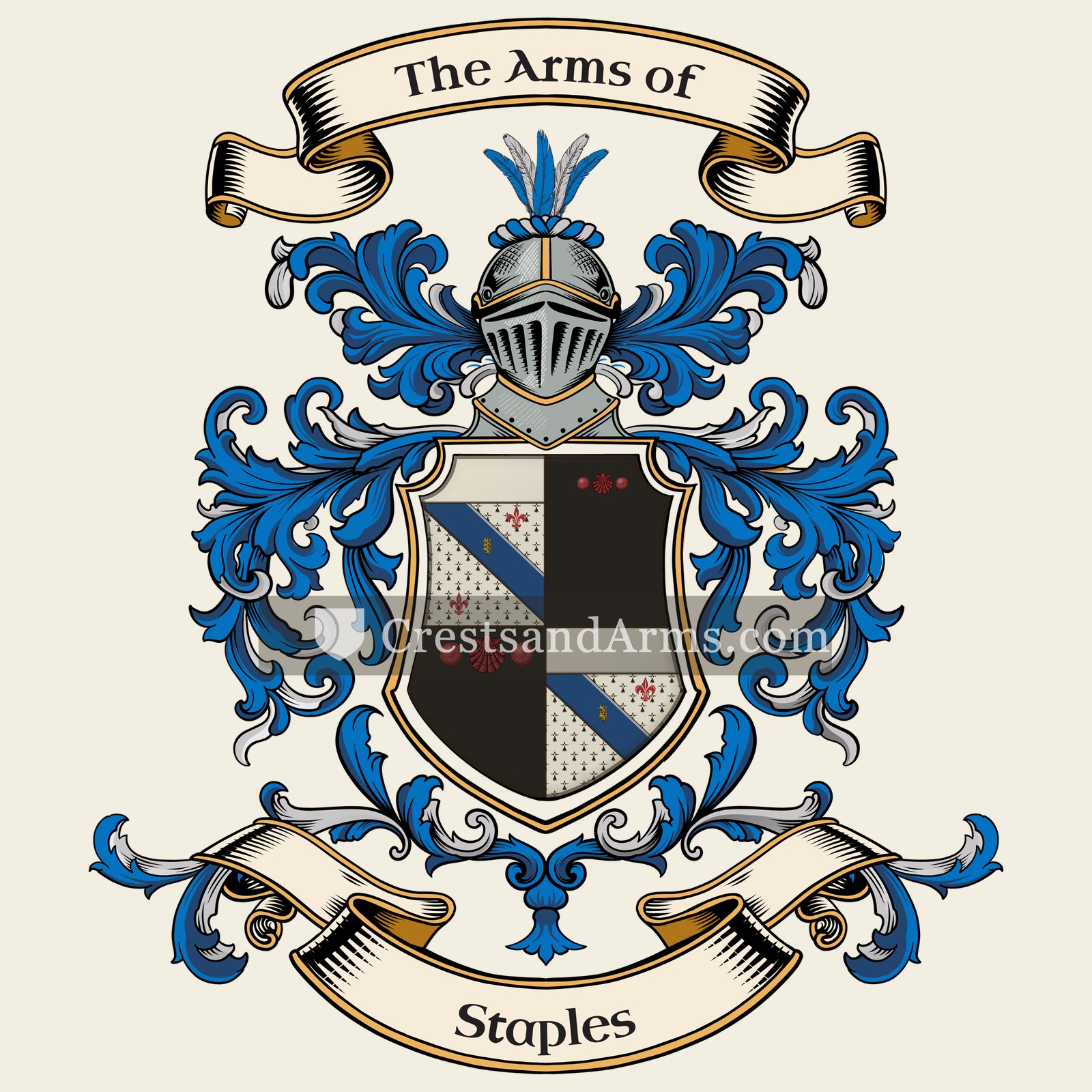 The Staples coat of arms