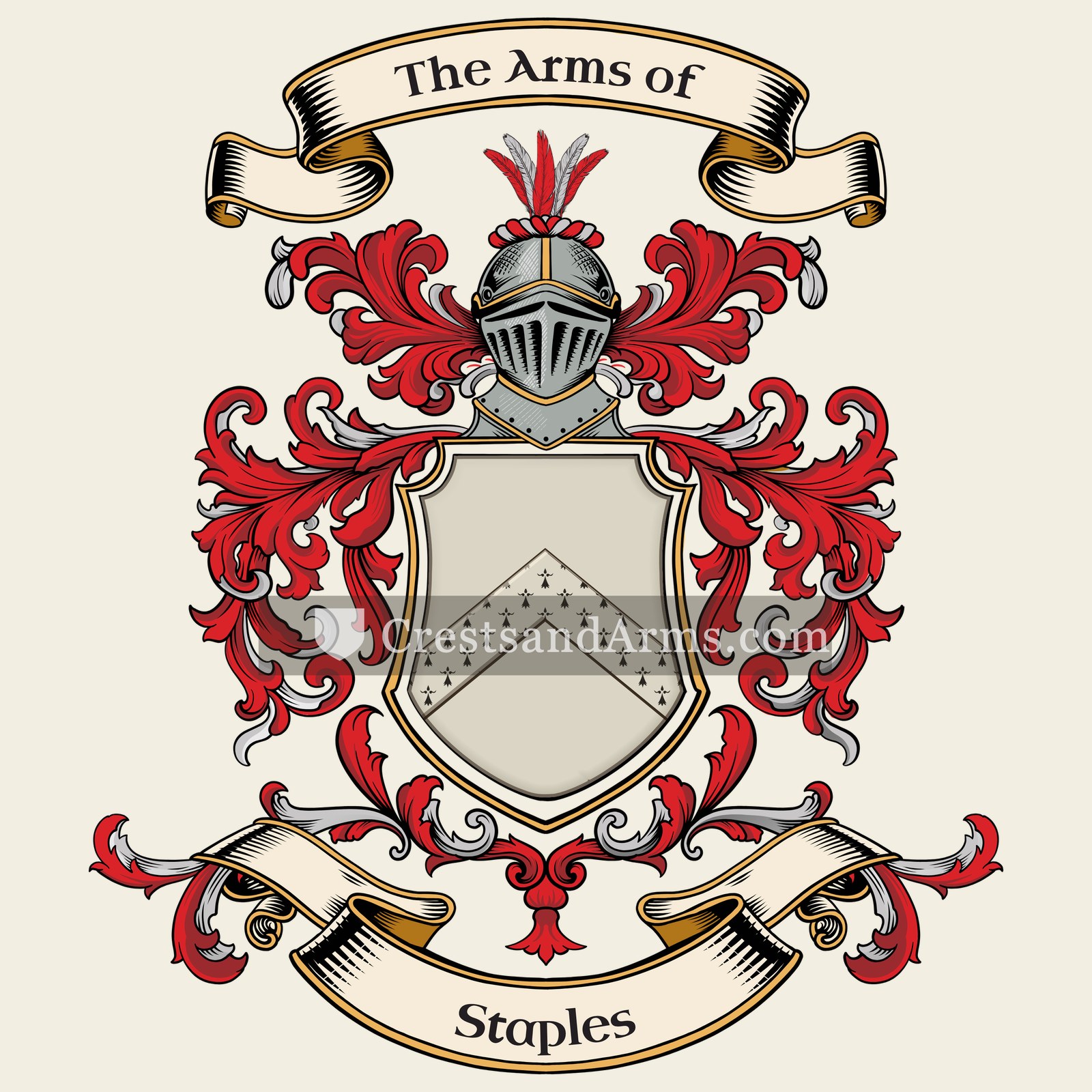 The Staples coat of arms