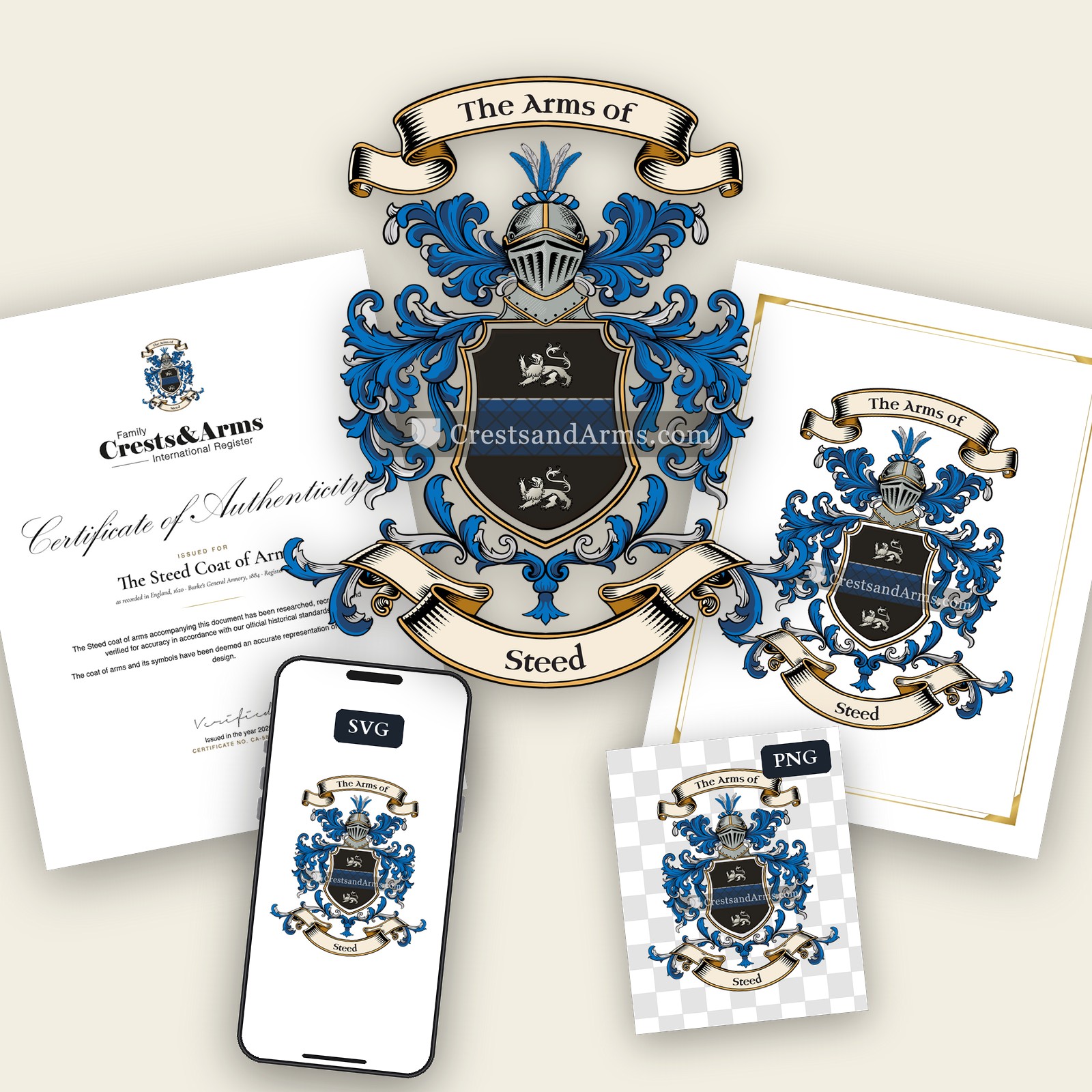 The Steed coat of arms