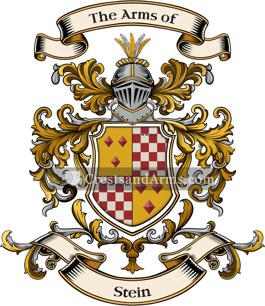 The Stein coat of arms, drawn from the recorded blazon