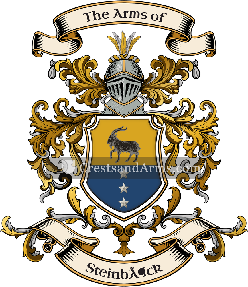 The Steinböck coat of arms, drawn from the recorded blazon