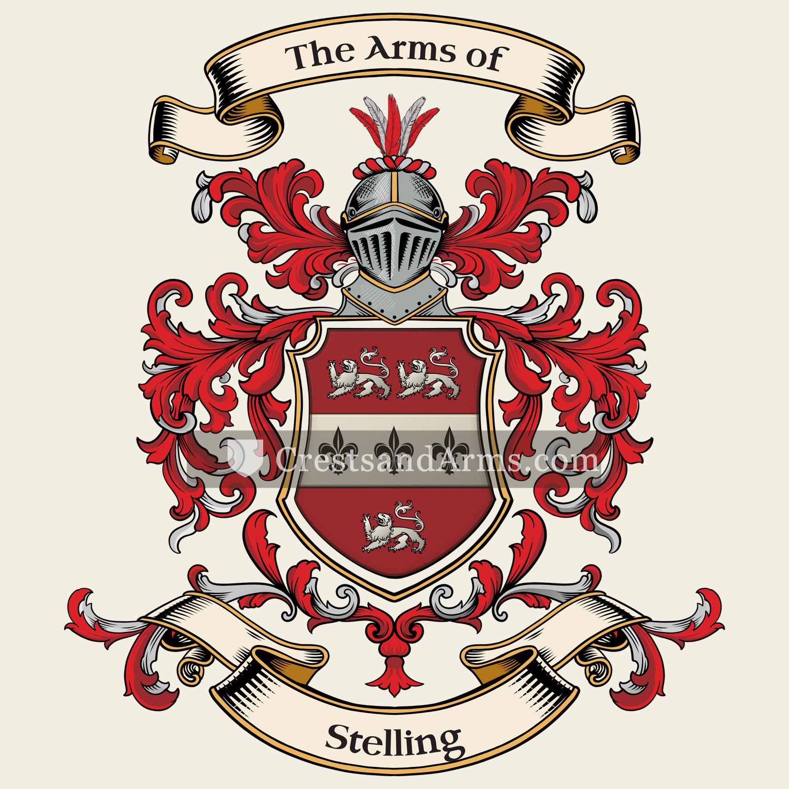 The Stelling coat of arms