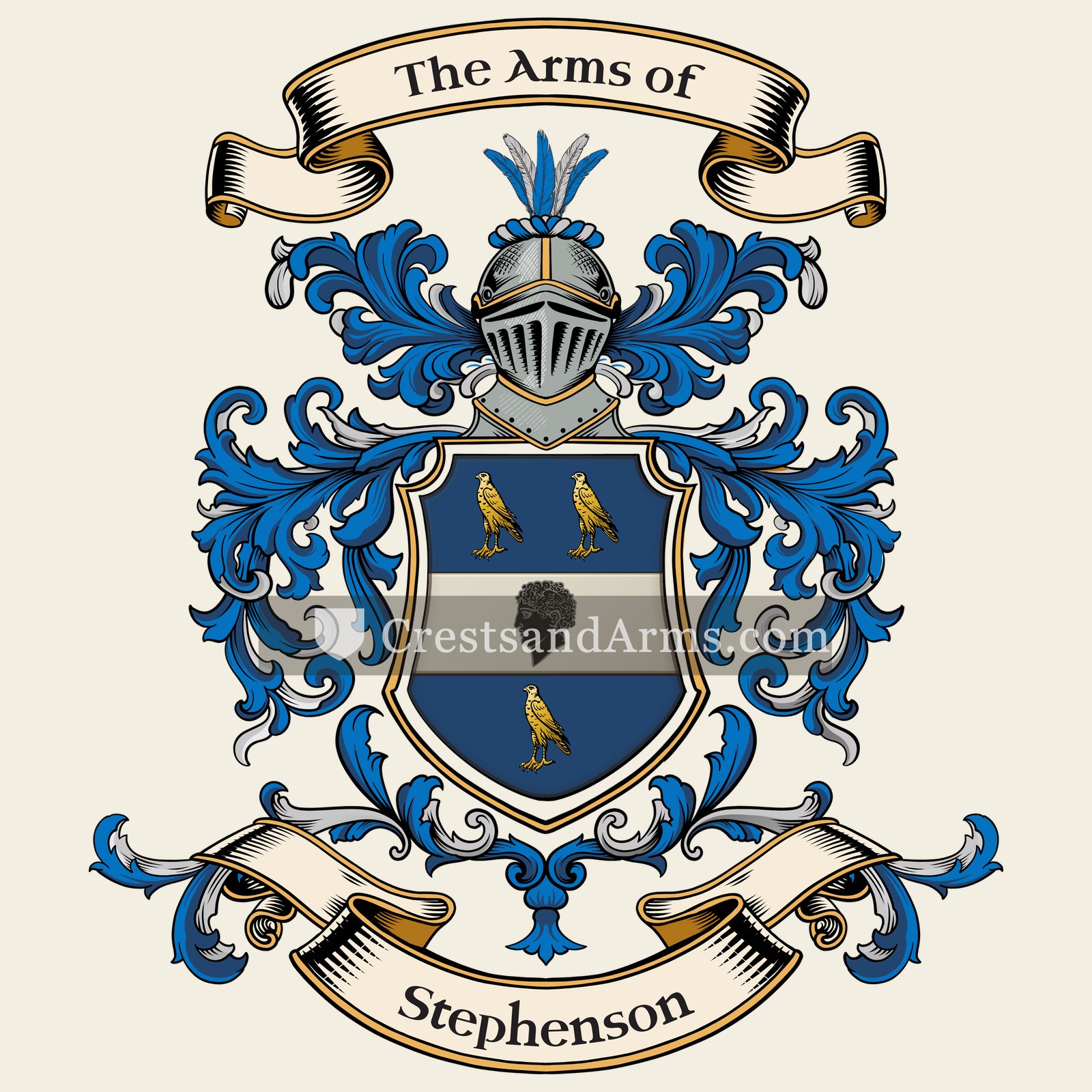 The Stephenson coat of arms