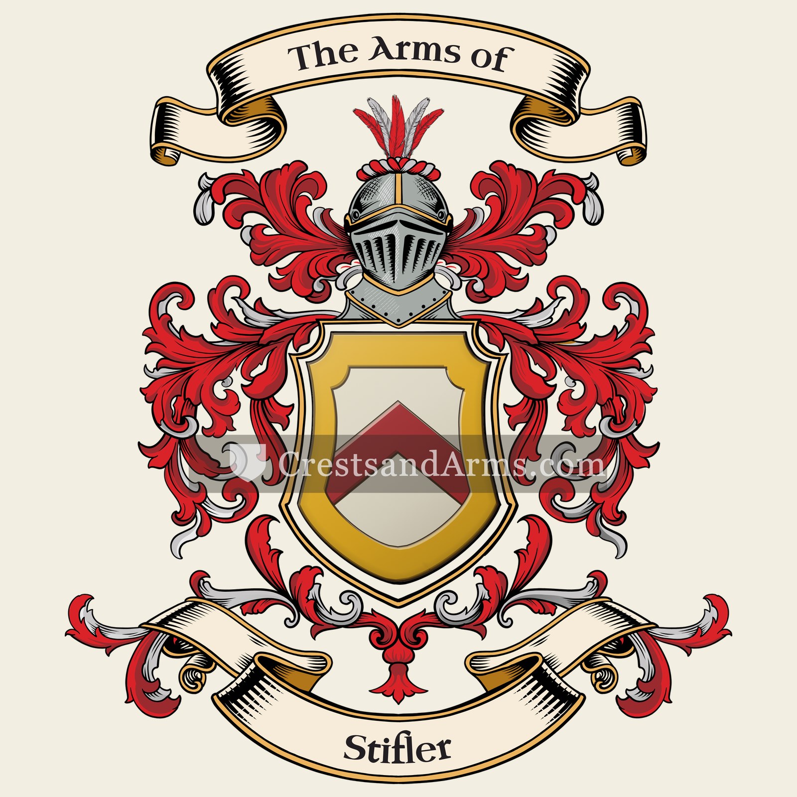 The Stifler coat of arms, drawn from the recorded blazon