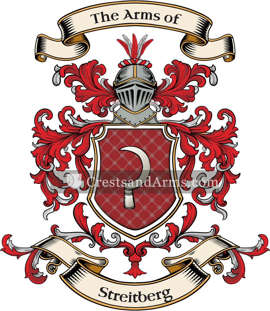 The Streitberg coat of arms, drawn from the recorded blazon