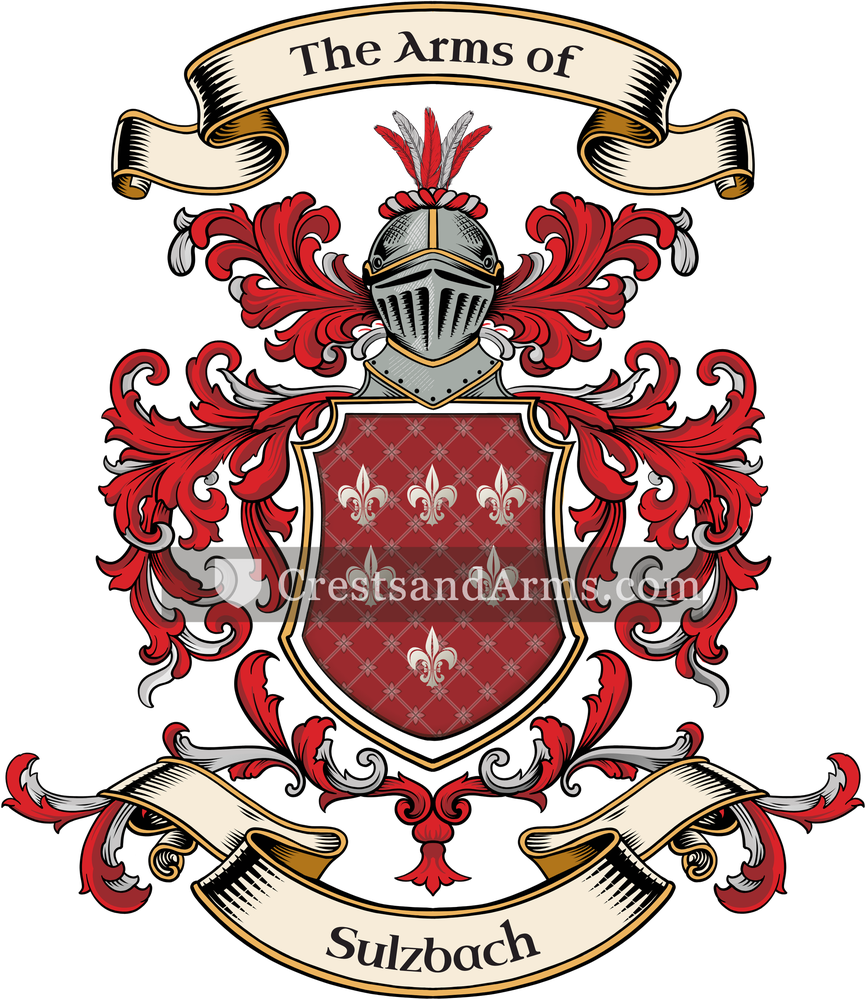 The Sulzbach coat of arms, drawn from the recorded blazon