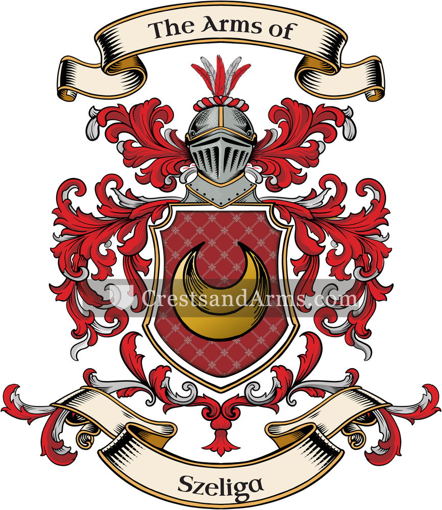 The Szeliga coat of arms, drawn from the recorded blazon