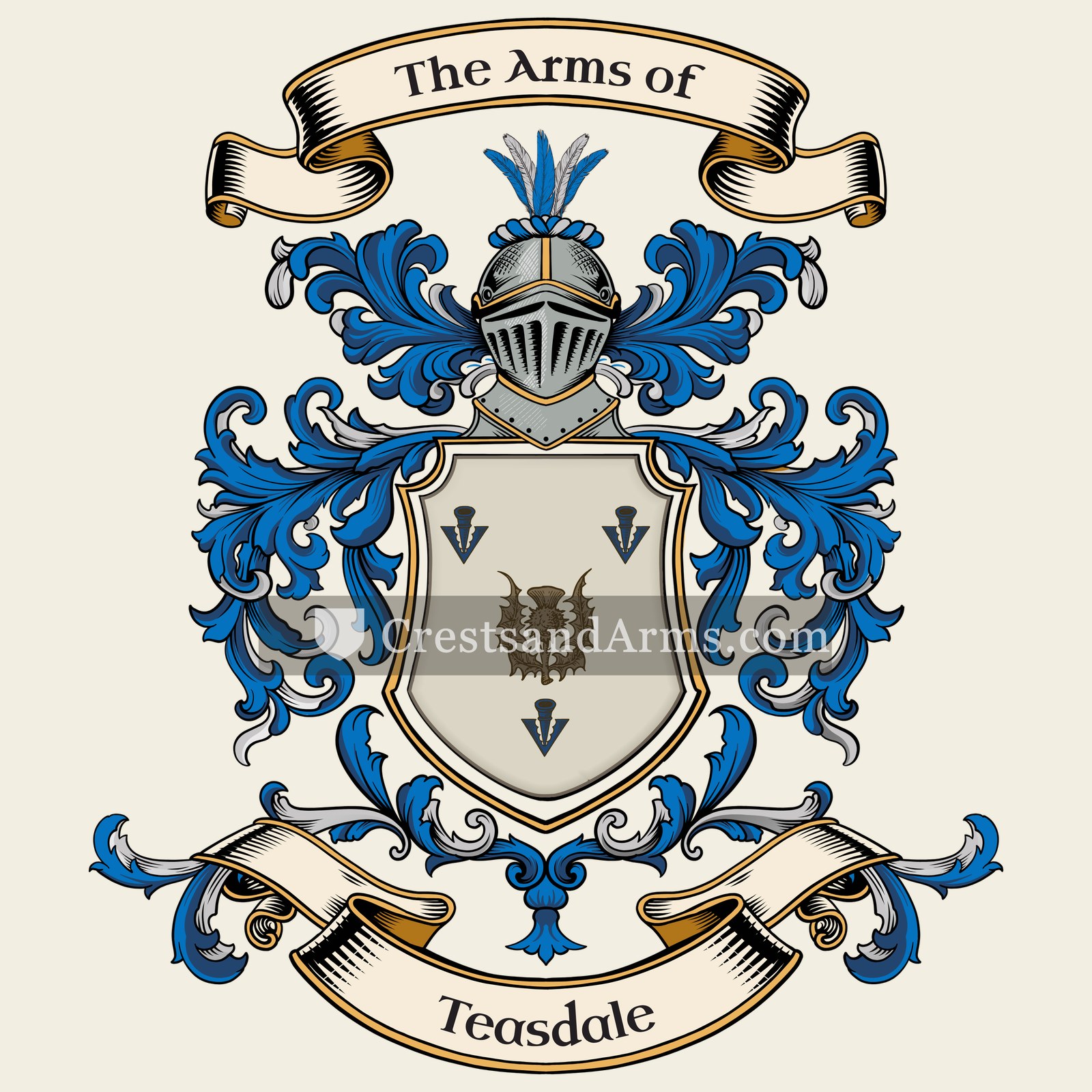 The Teasdale coat of arms