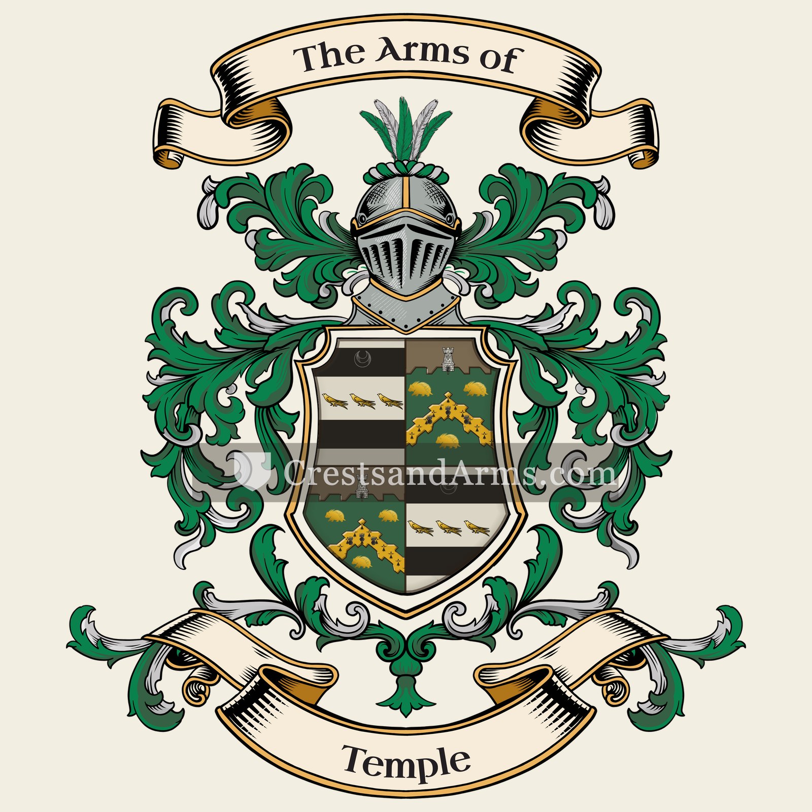 The Temple coat of arms