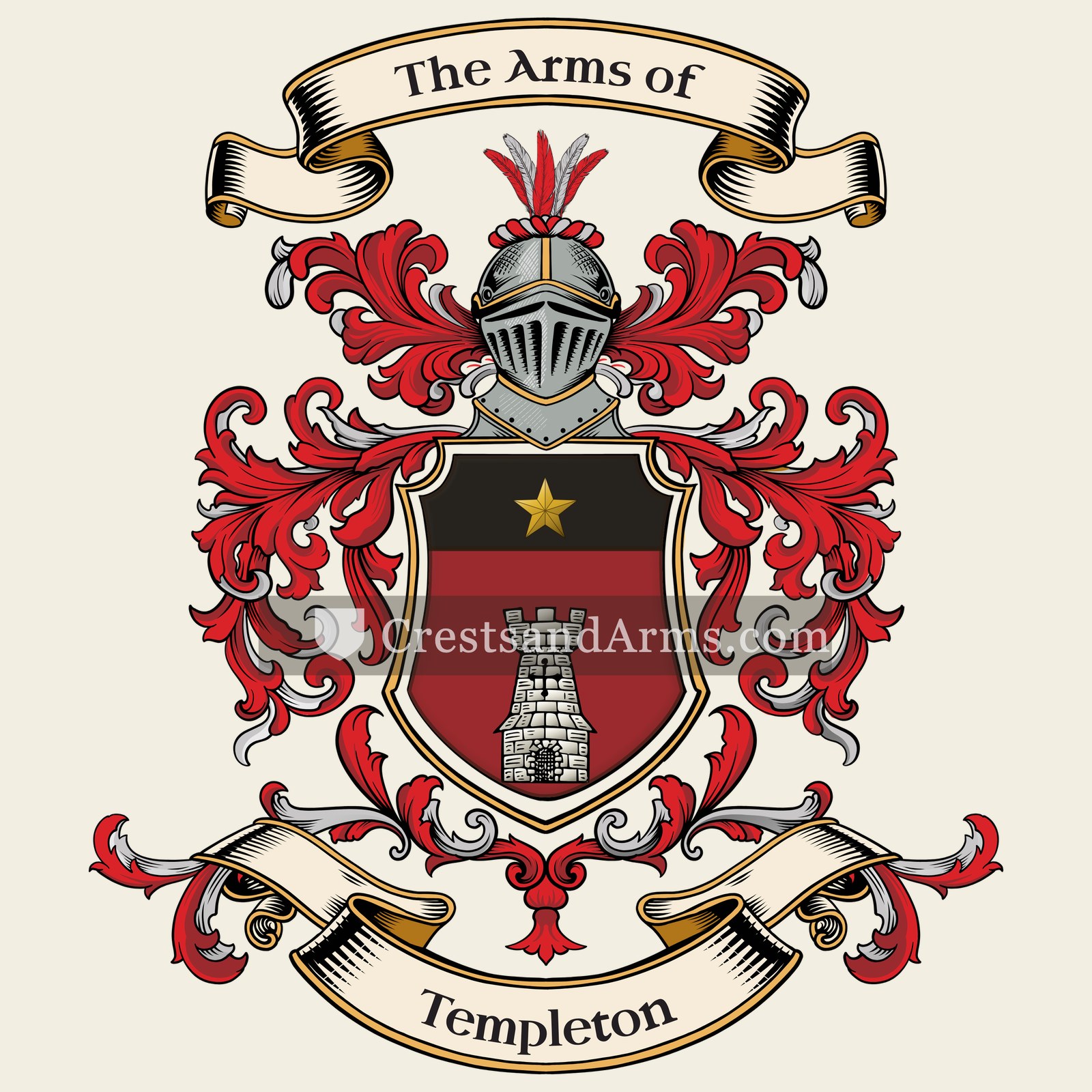 The Templeton coat of arms