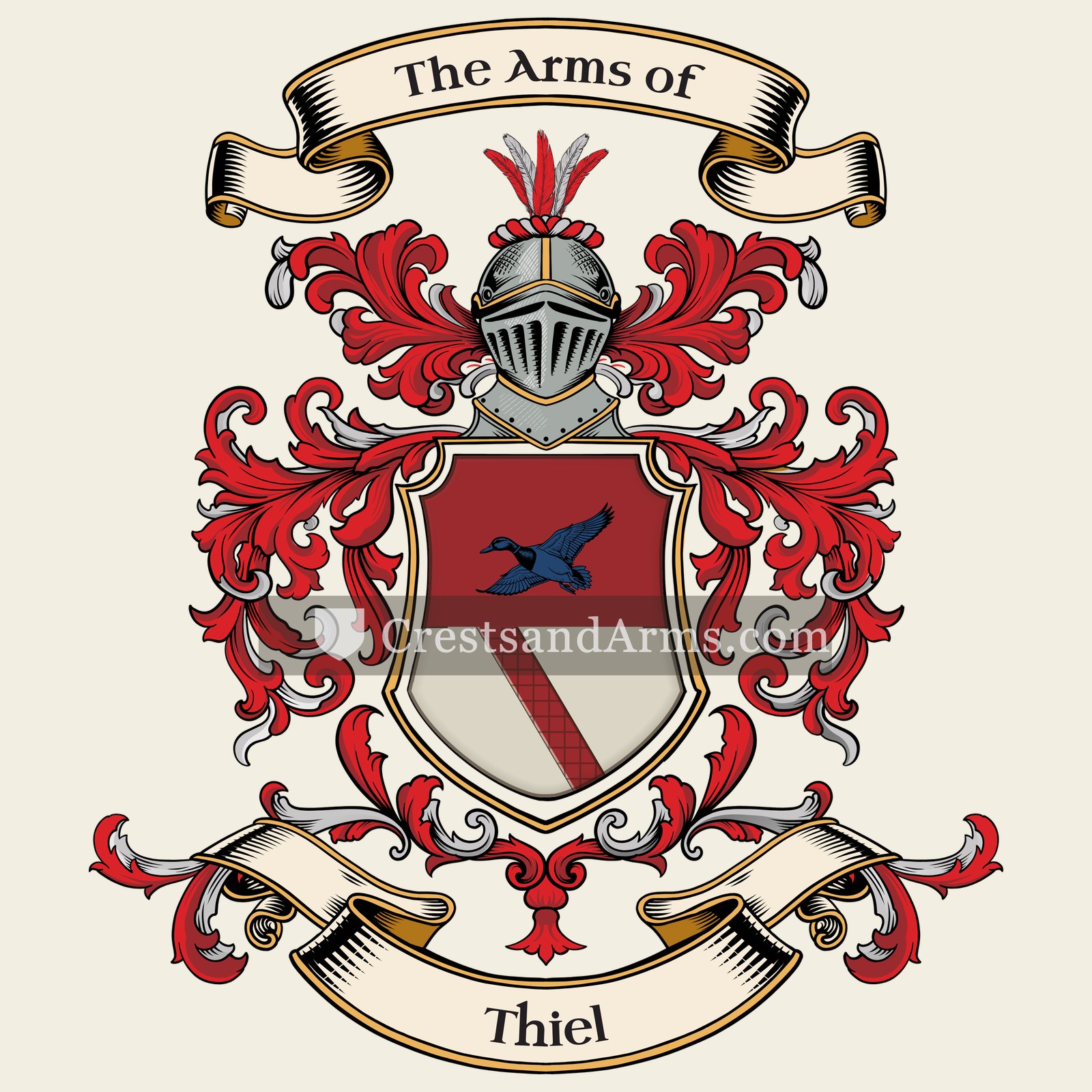 The Thiel coat of arms