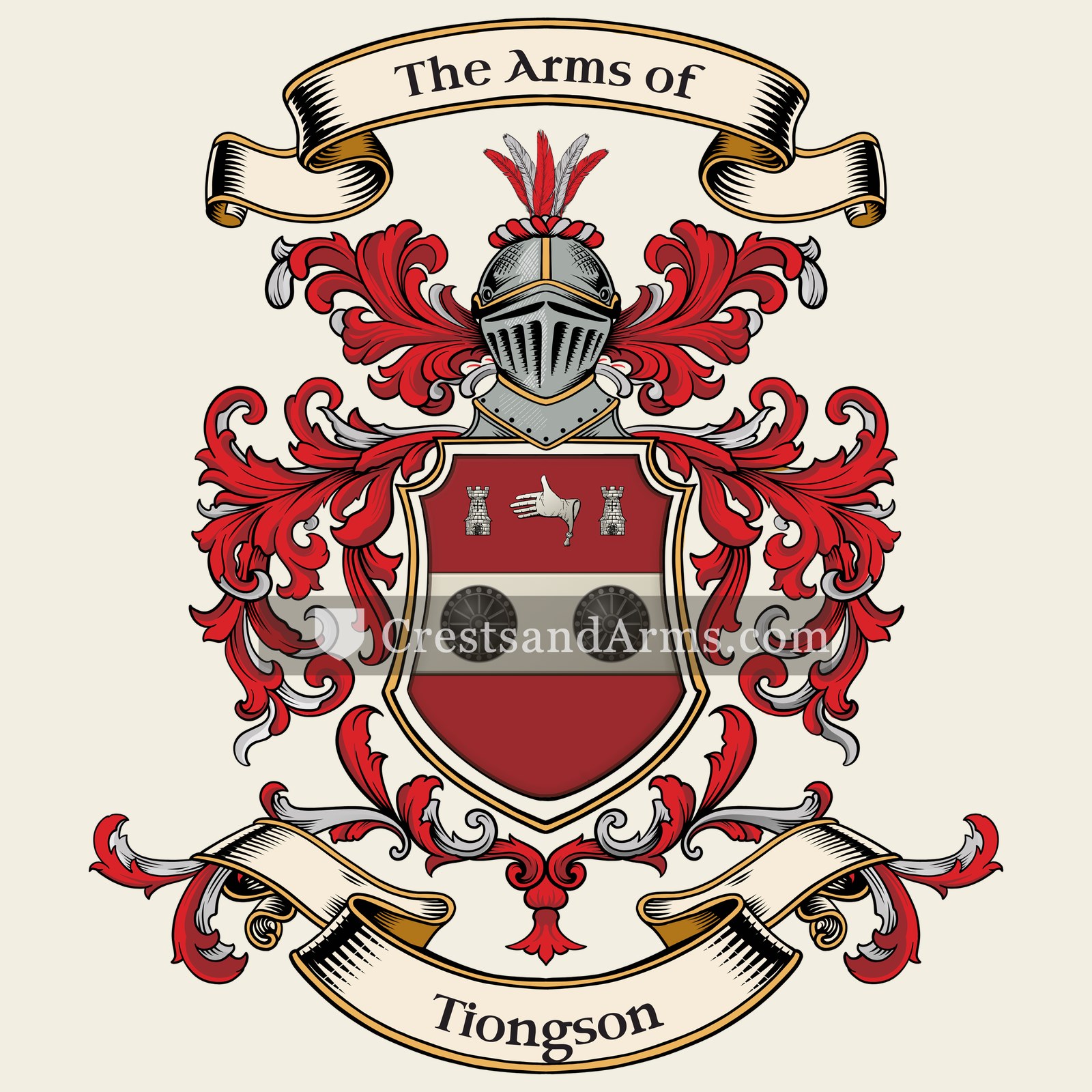 The Tiongson coat of arms