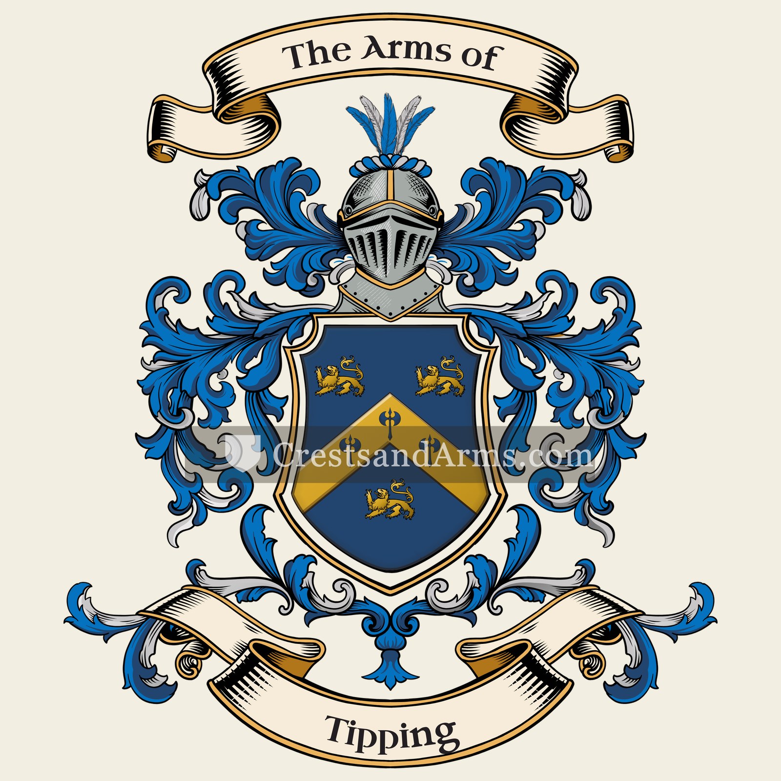 The Tipping coat of arms