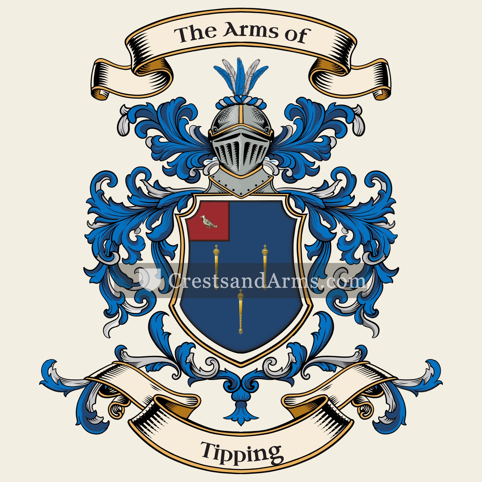 The Tipping coat of arms