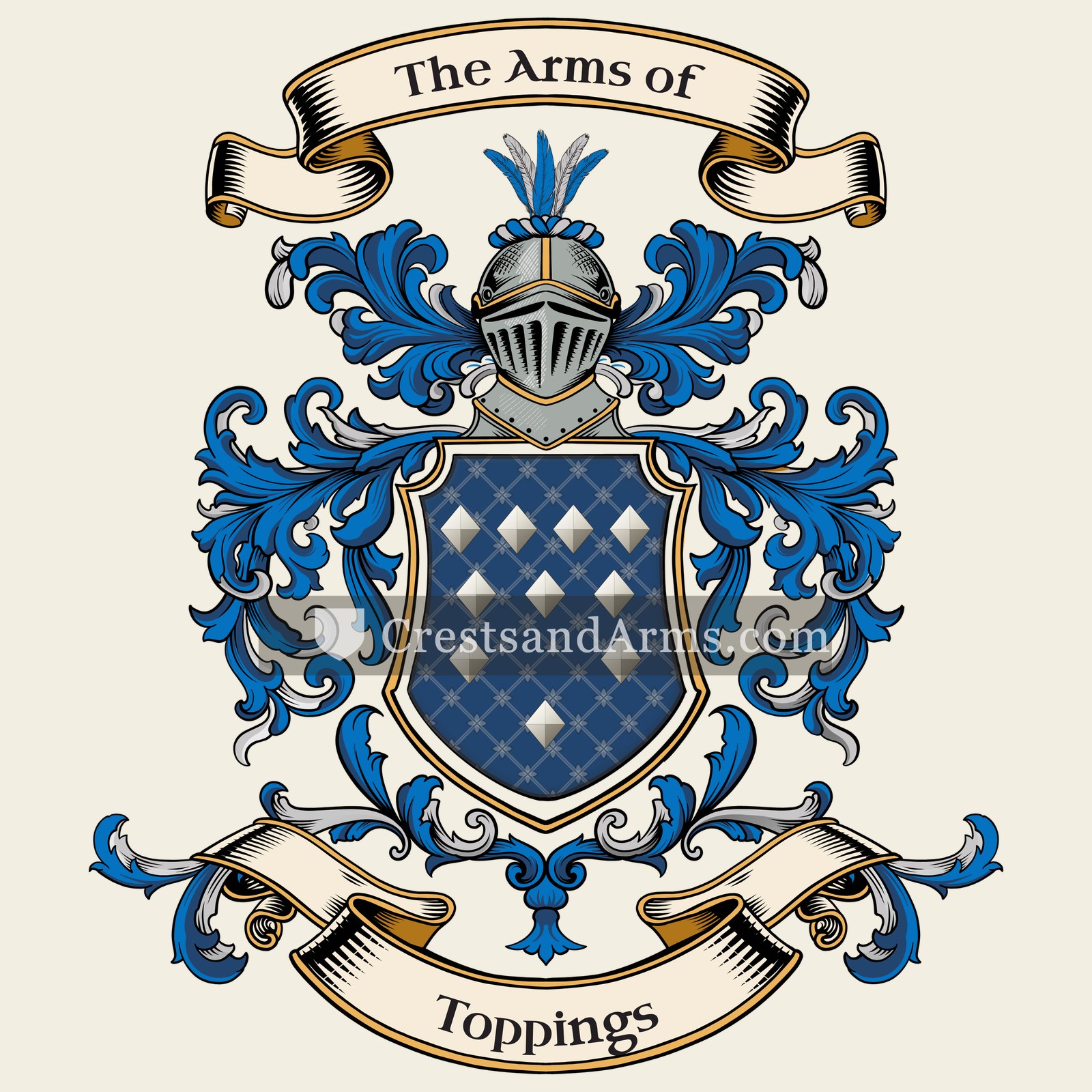 The Toppings coat of arms