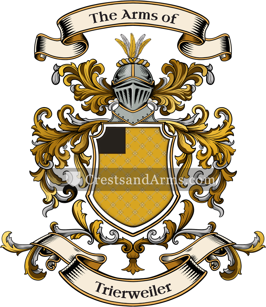 The Trierweiler coat of arms, drawn from the recorded blazon