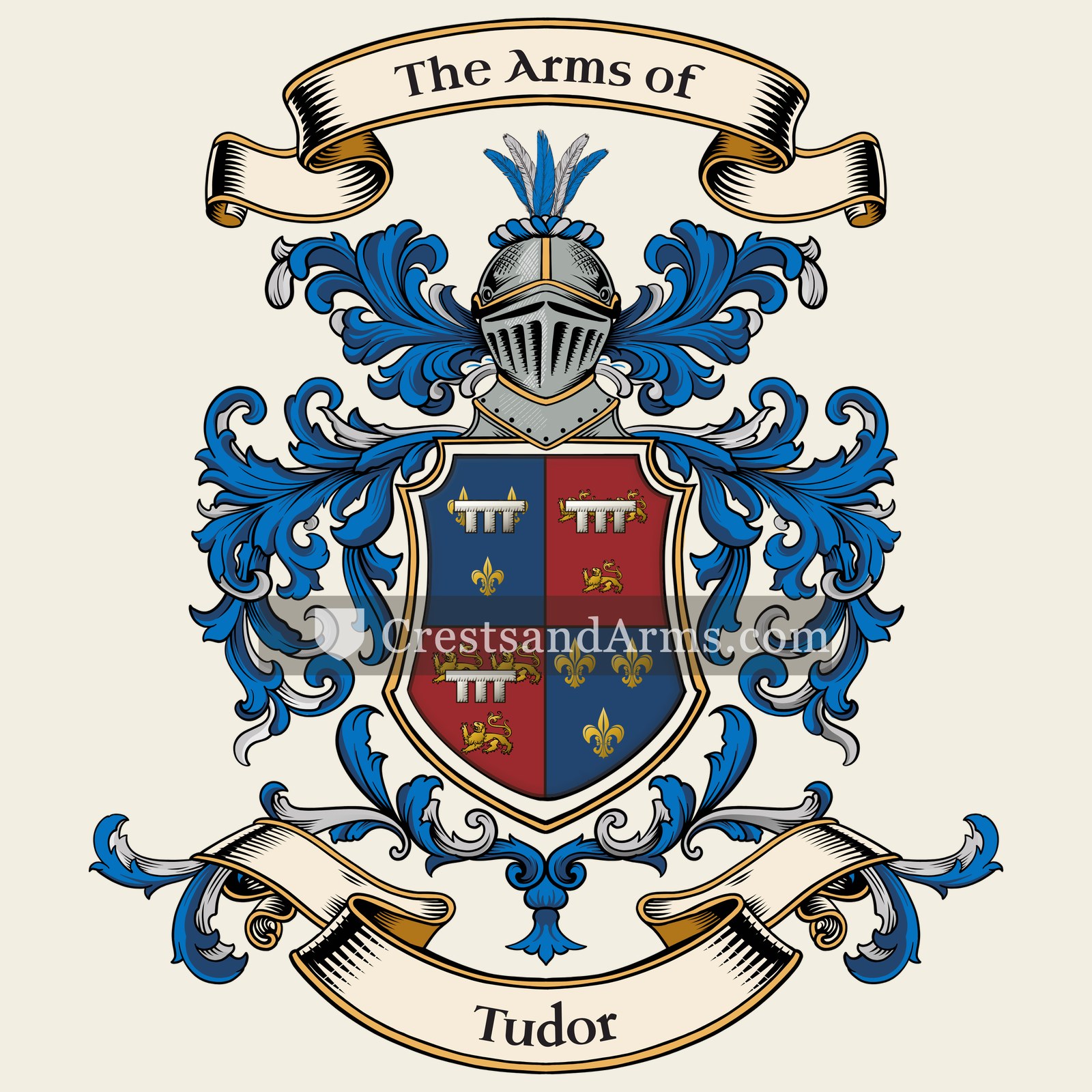 The Tudor coat of arms