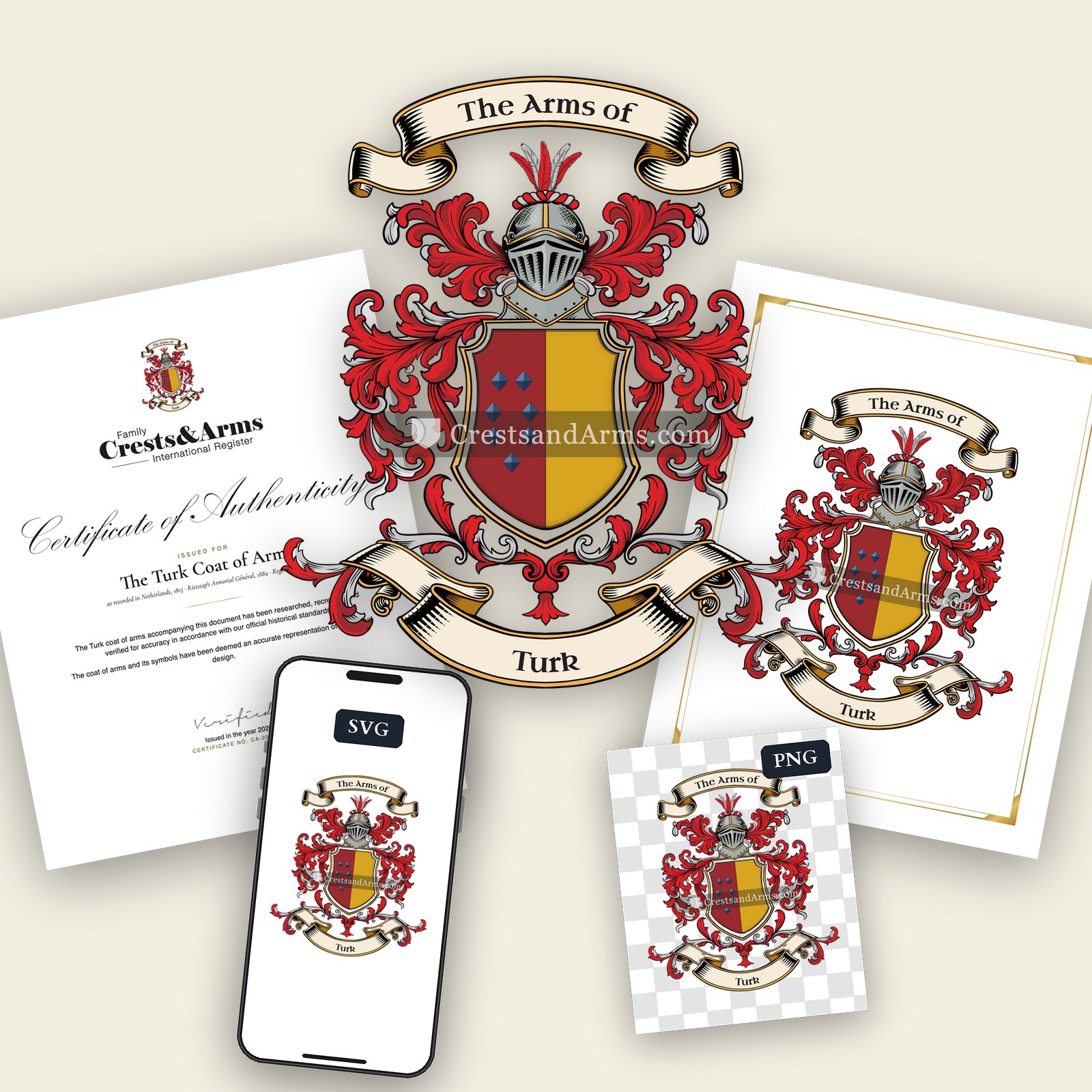 The Turk arms on the coat of arms — digital pack