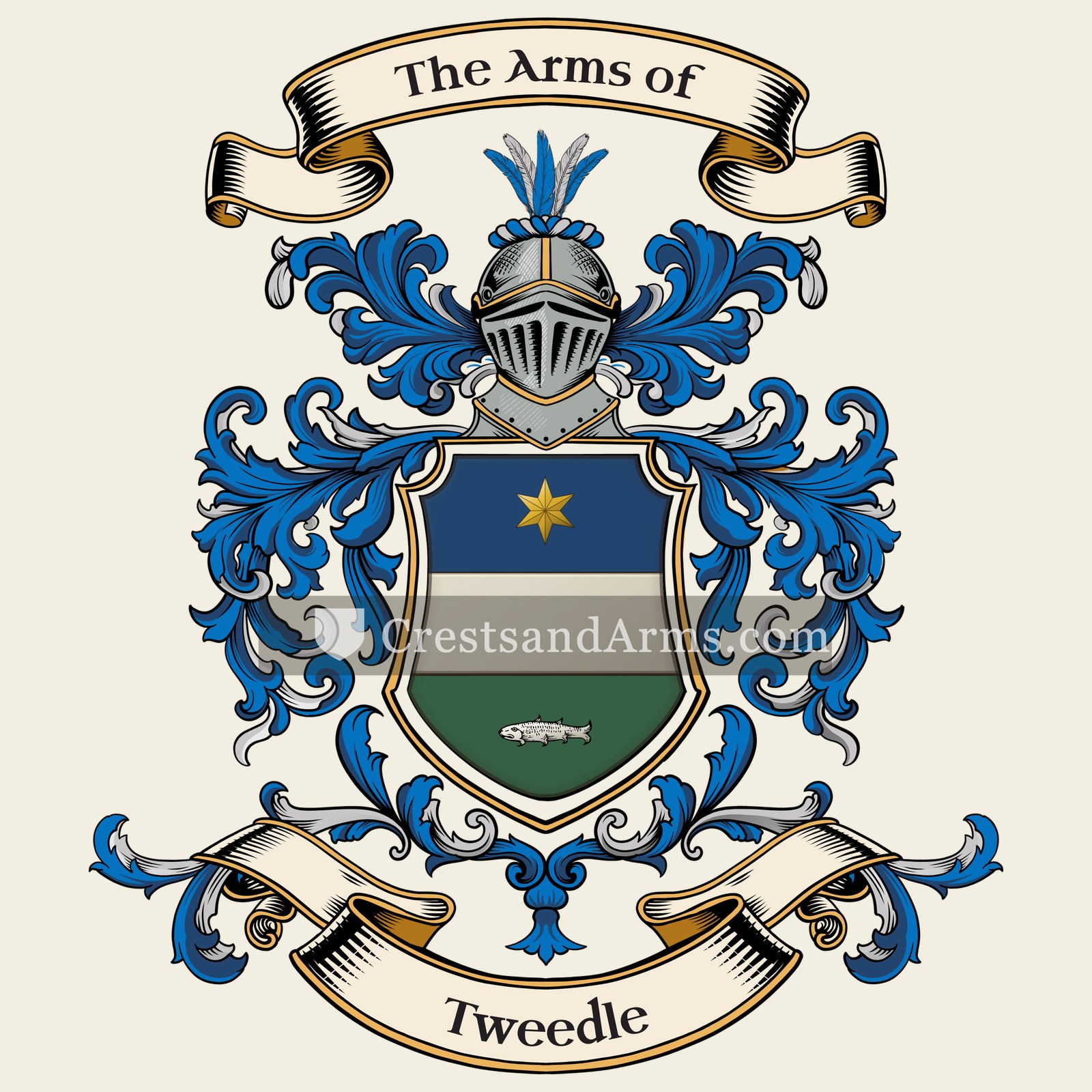 The Tweedle coat of arms
