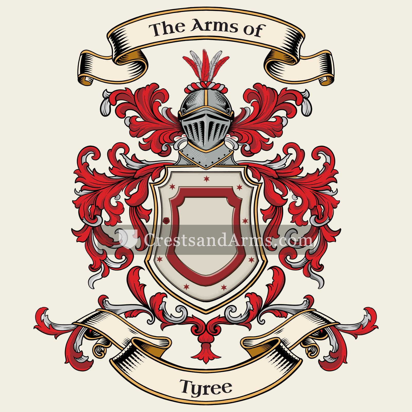 The Tyree coat of arms