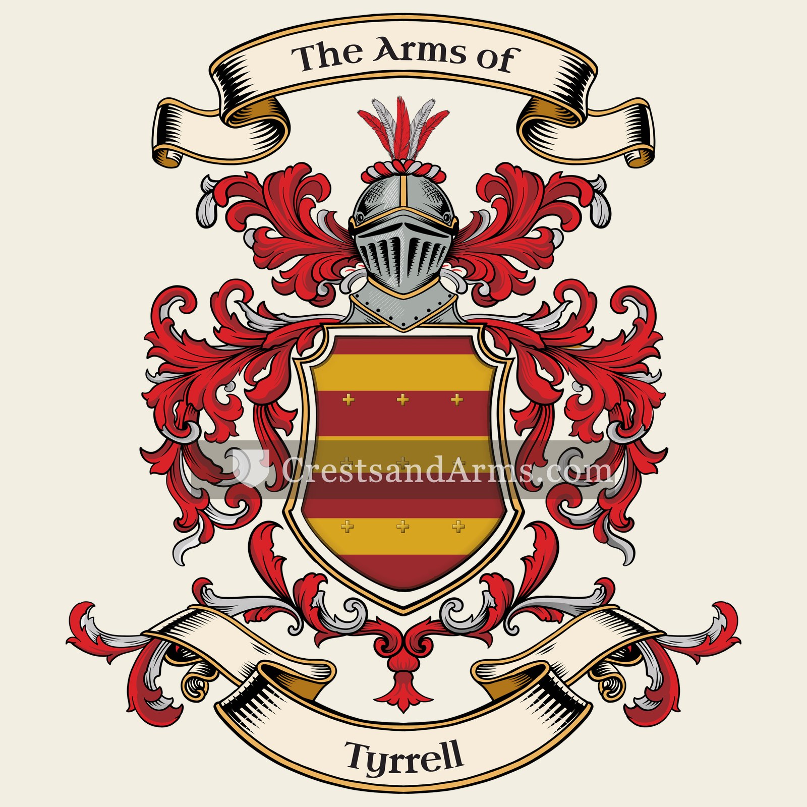 The Tyrrell coat of arms