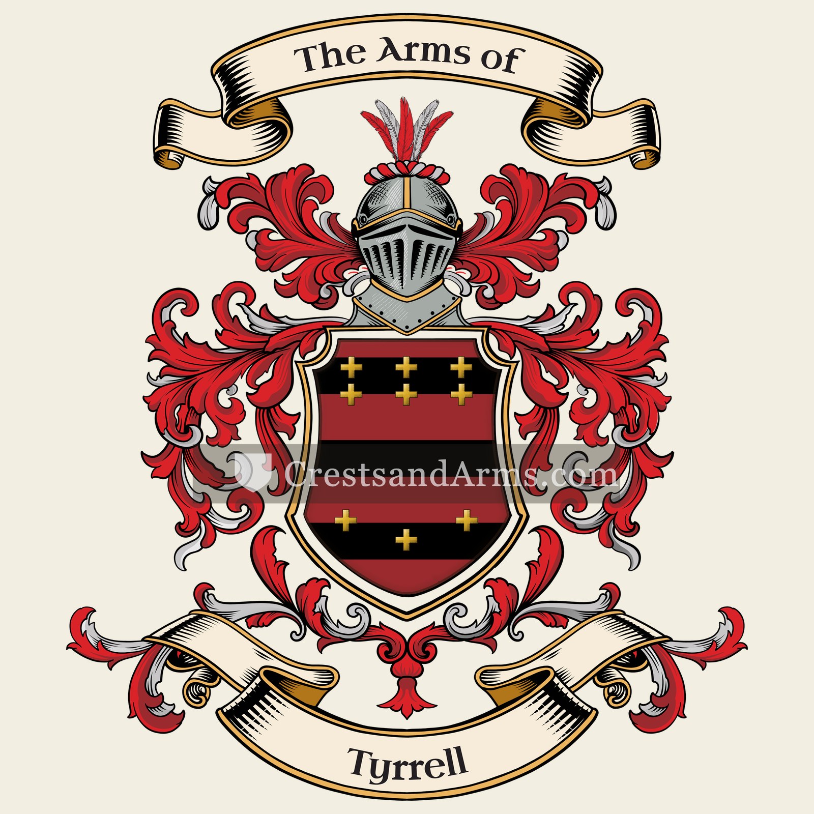 The Tyrrell coat of arms