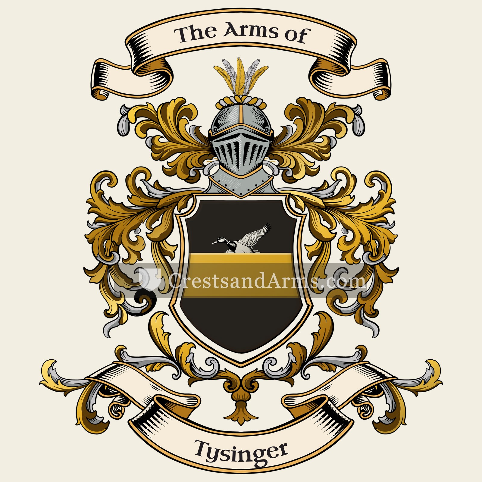 The Tysinger coat of arms