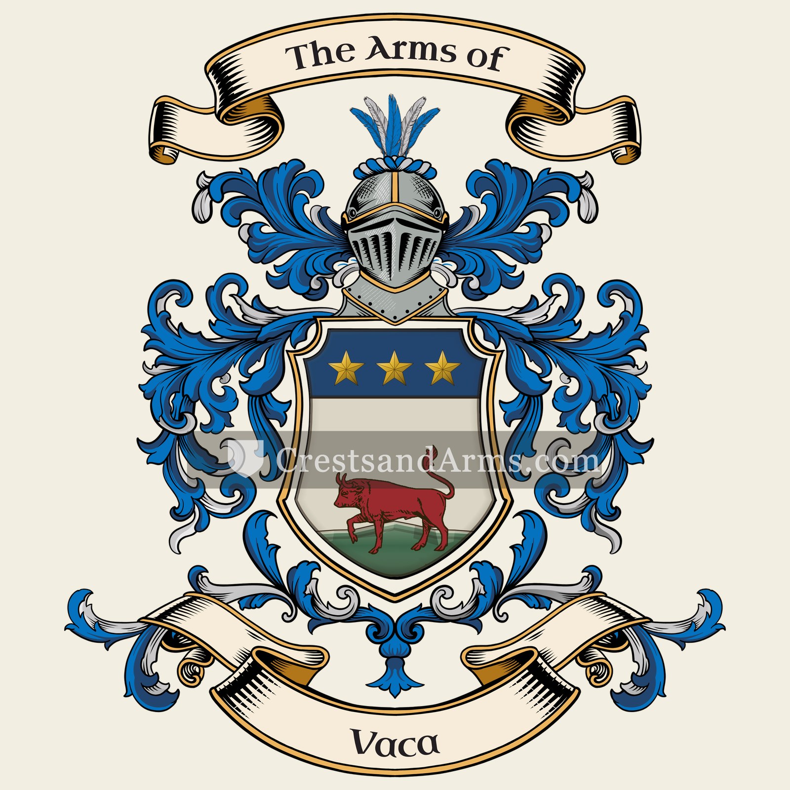 The Vaca coat of arms