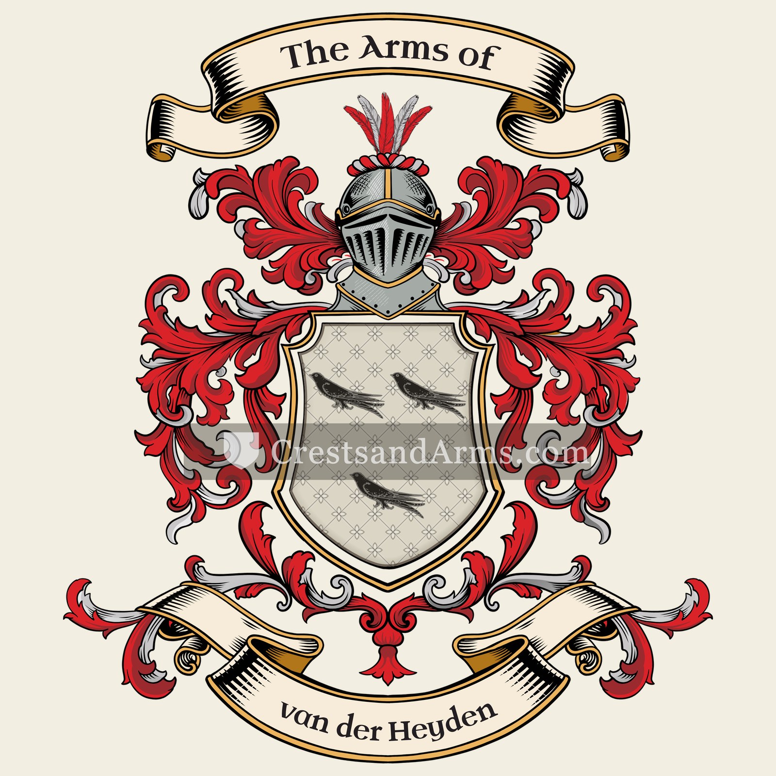The van der Heyden coat of arms