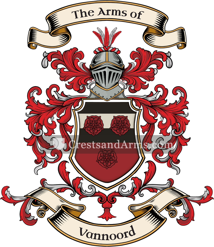 The Vannoord coat of arms, drawn from the recorded blazon