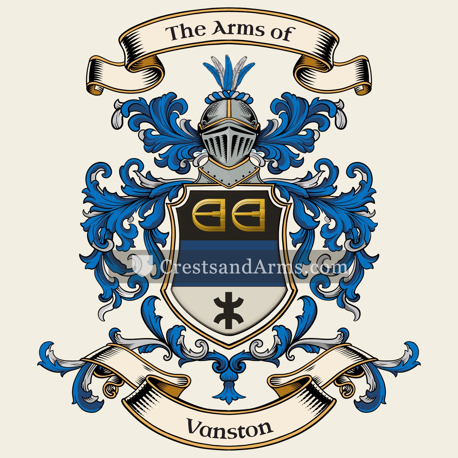 The Vanston coat of arms
