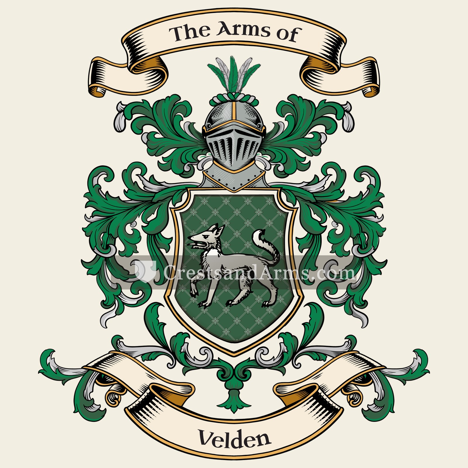 The Velden coat of arms, drawn from the recorded blazon