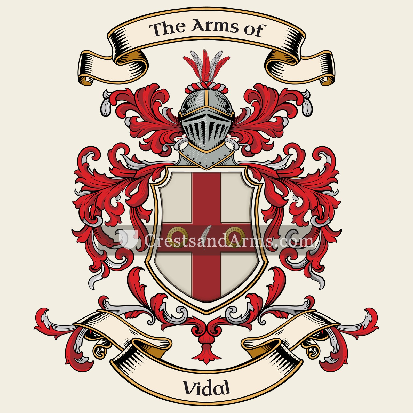 The Vidal coat of arms
