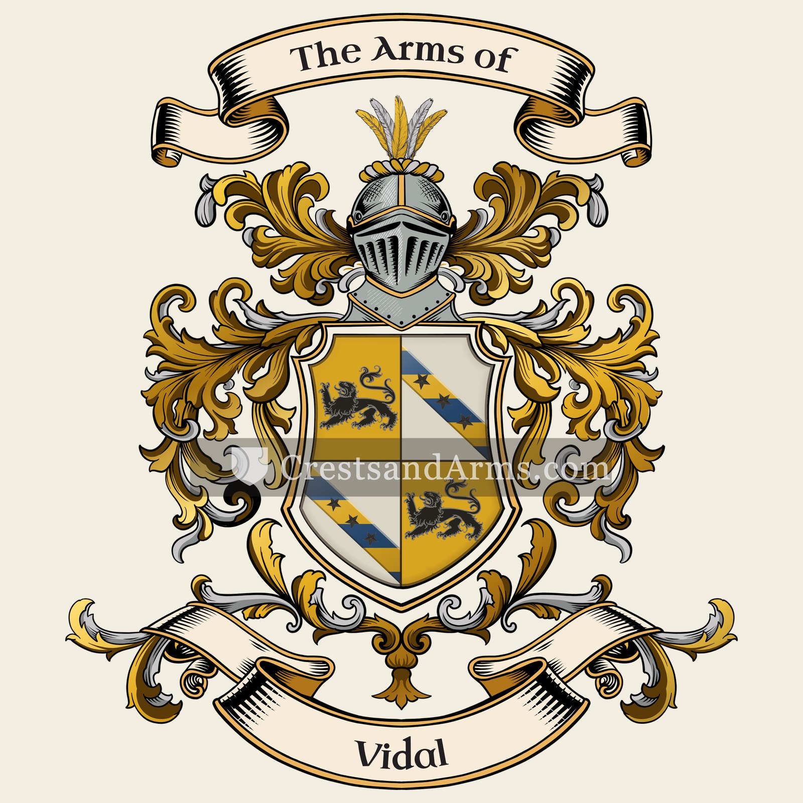 The Vidal coat of arms
