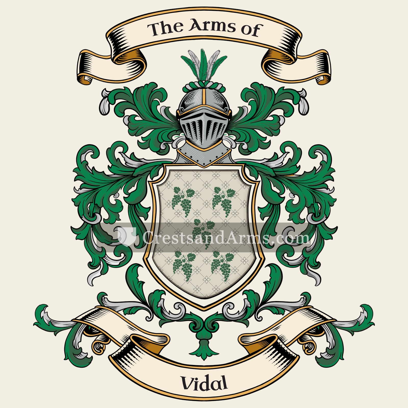 The Vidal coat of arms