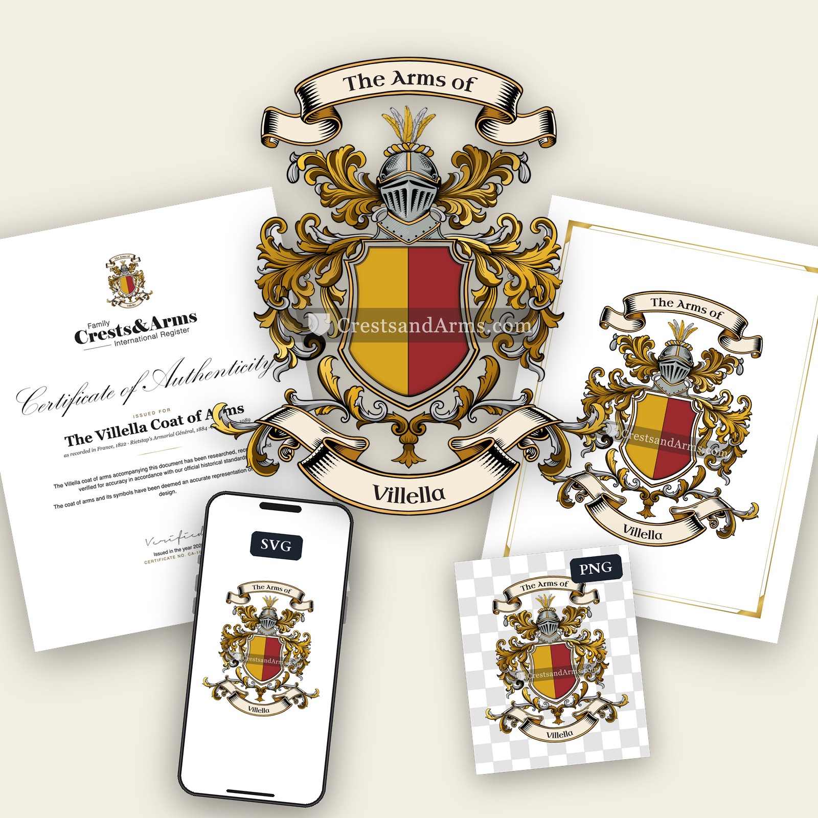The Villella coat of arms