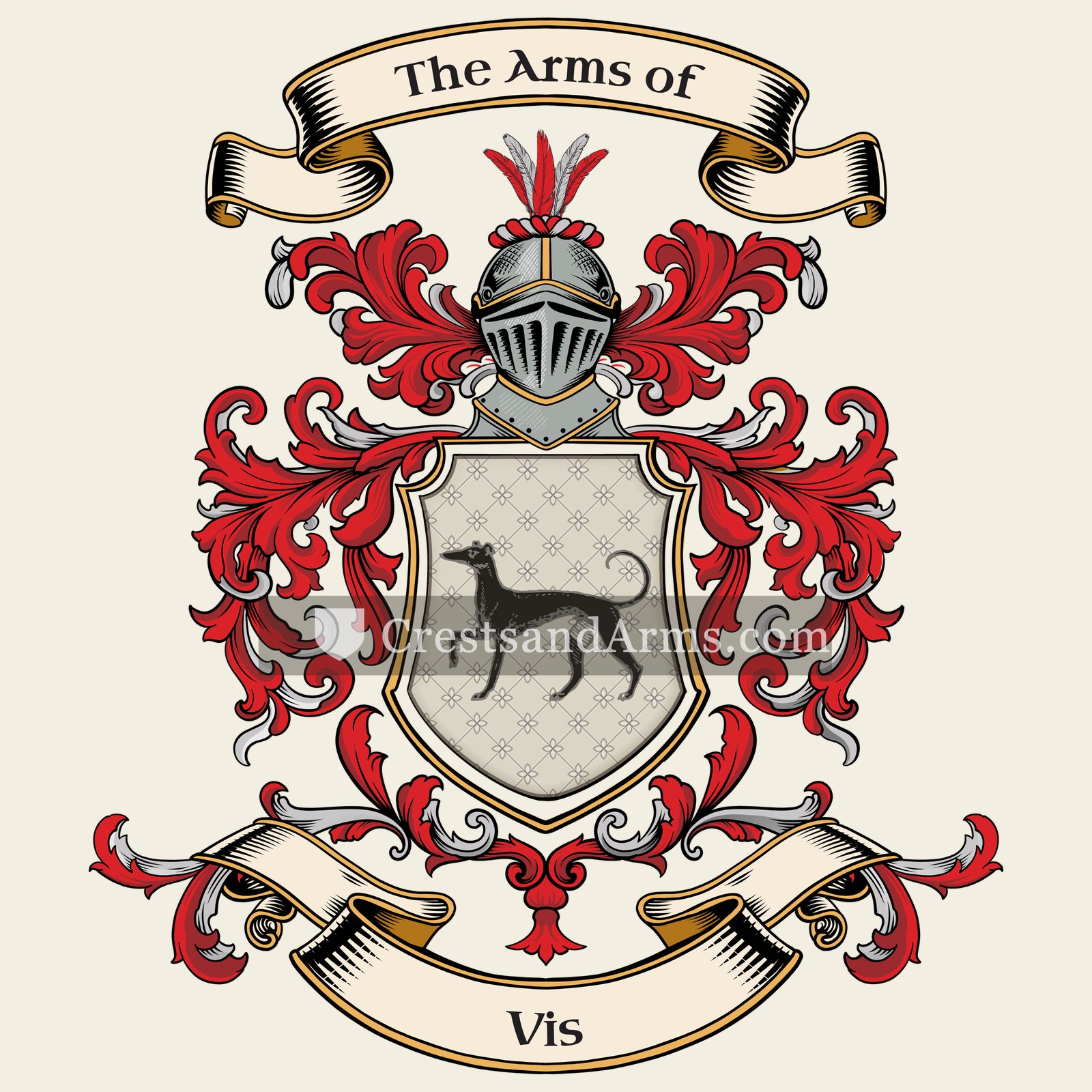 The Vis coat of arms
