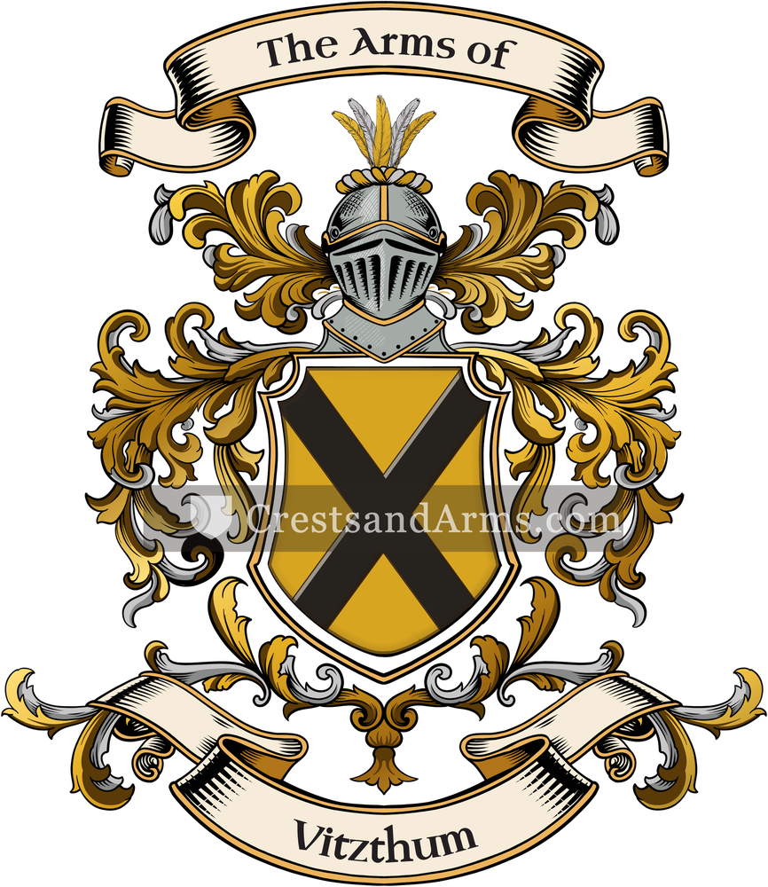 The Vitzthum coat of arms, drawn from the recorded blazon