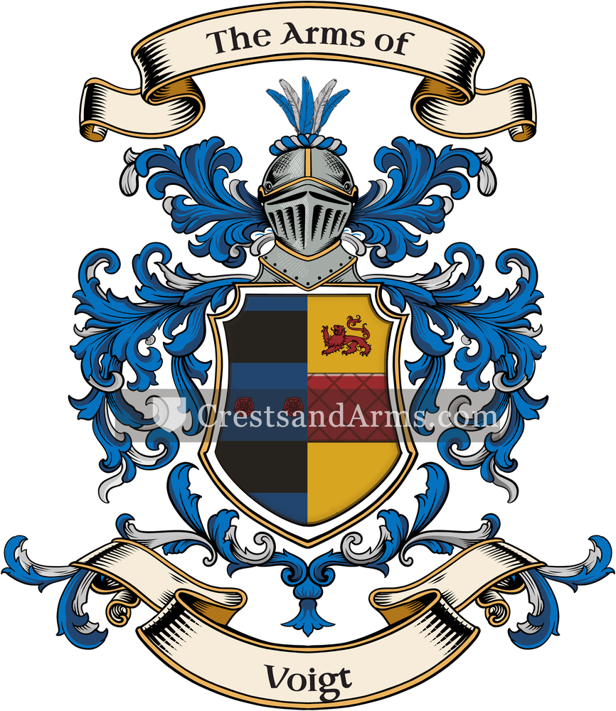 The Voigt coat of arms, drawn from the recorded blazon