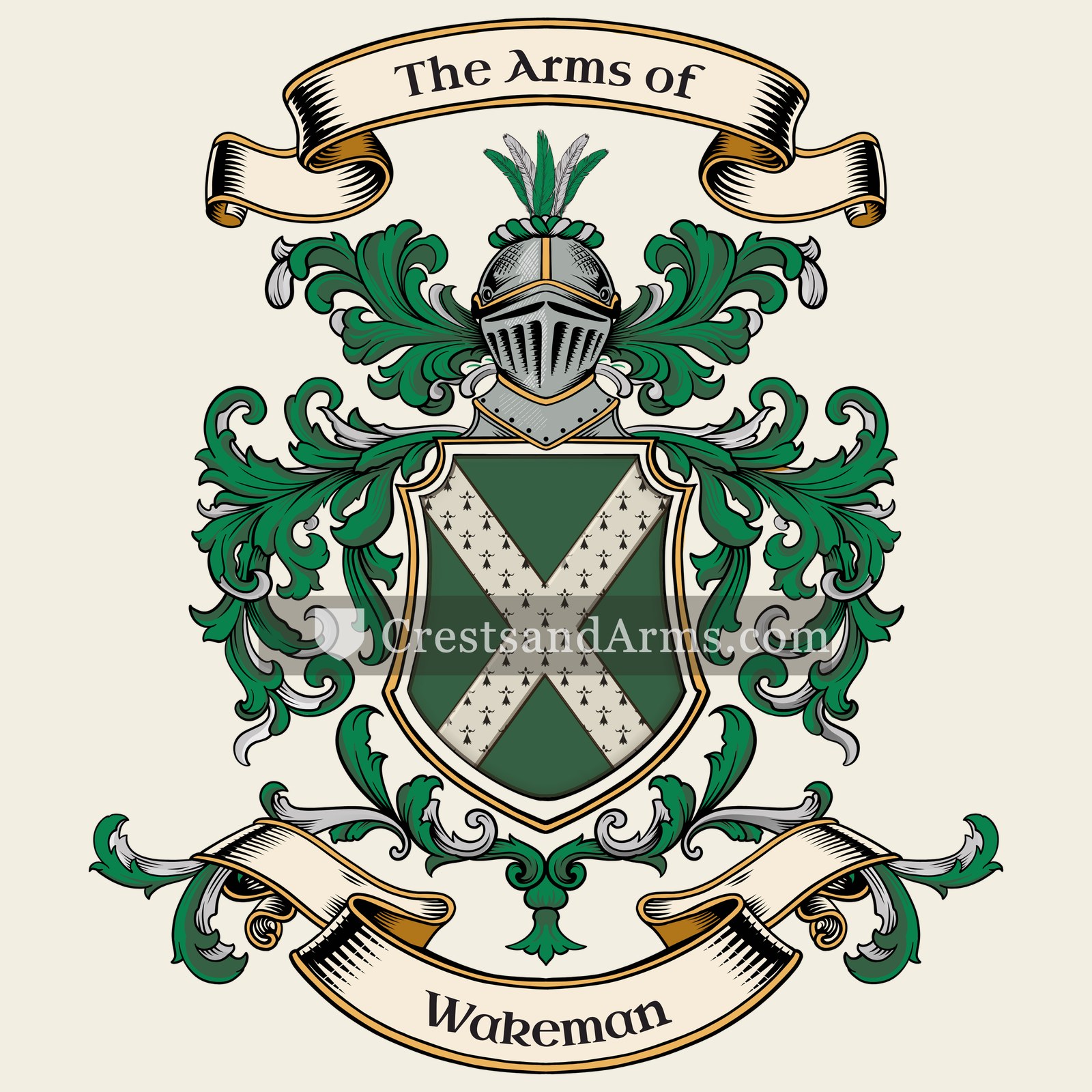 The Wakeman coat of arms